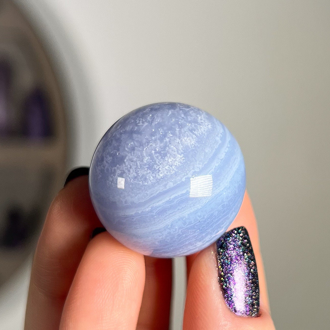 Blue Lace Agate Sphere