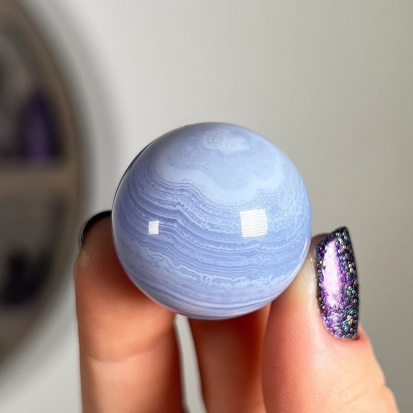 Blue Lace Agate Sphere