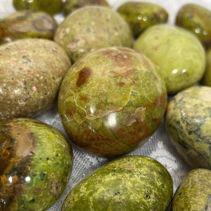 Green Opal Palm Stones