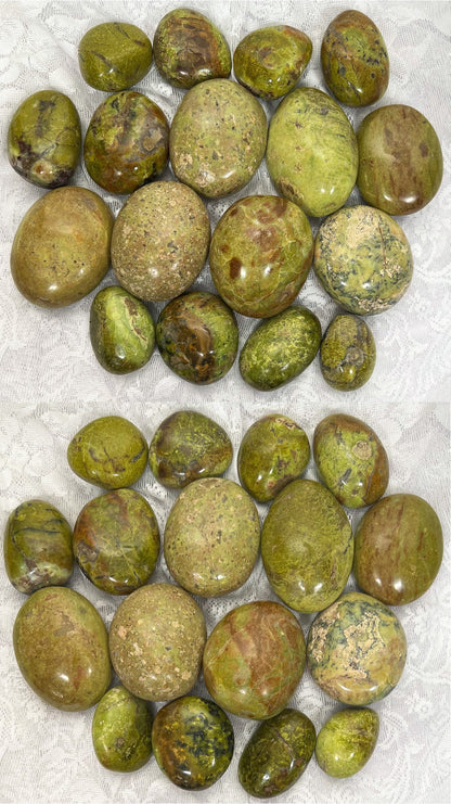 Green Opal Palm Stones