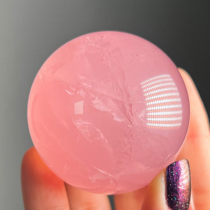 Star Mozambique Rose Quartz Sphere