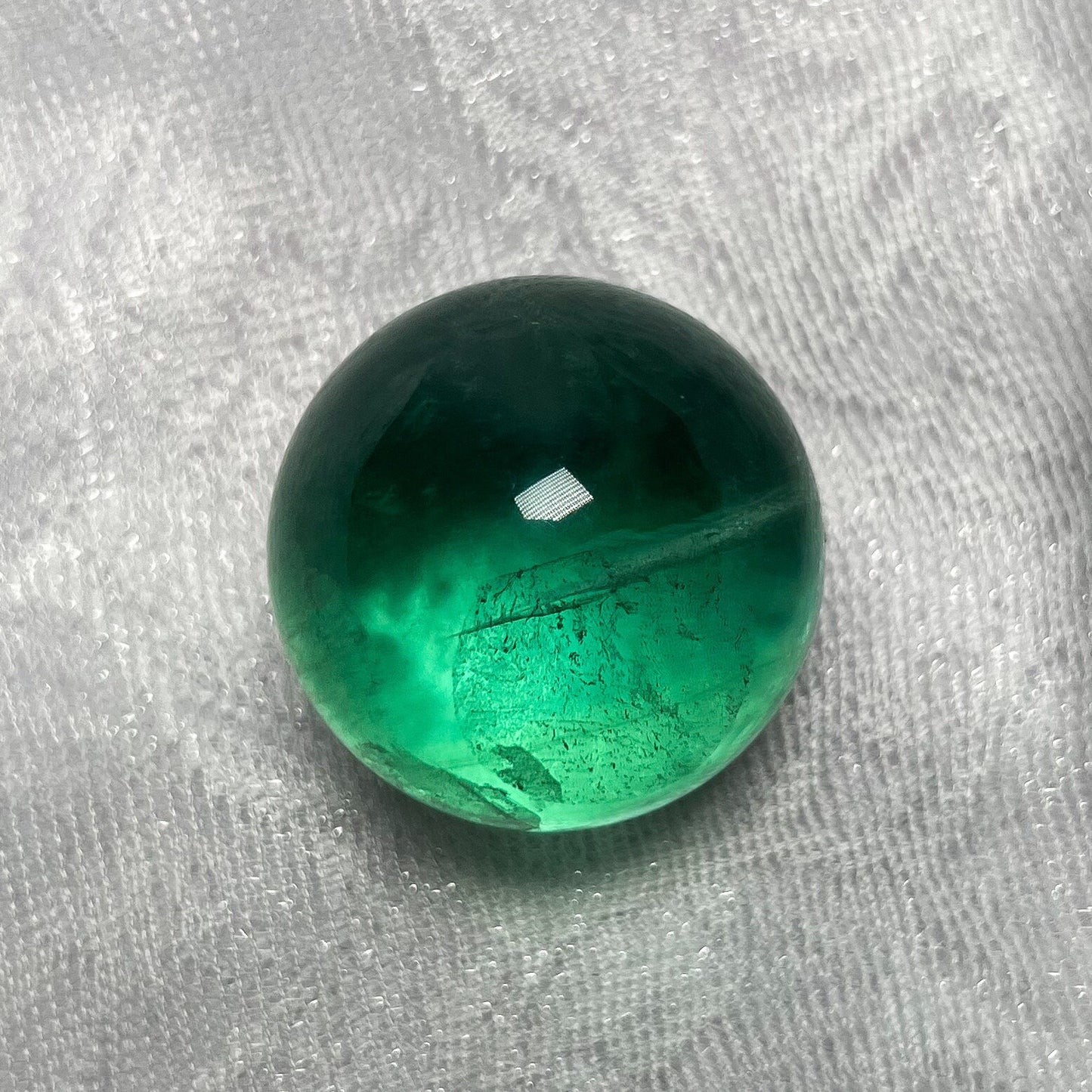 Gem Grade Green Fluorite Sphere