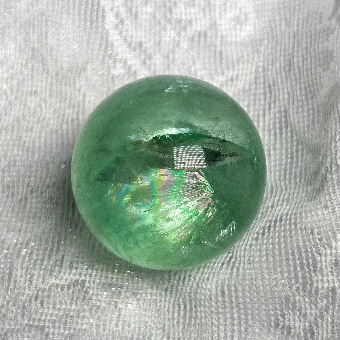 Gem Grade Green Fluorite Sphere