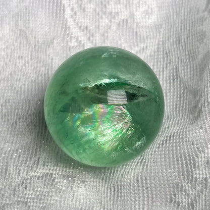Gem Grade Green Fluorite Sphere