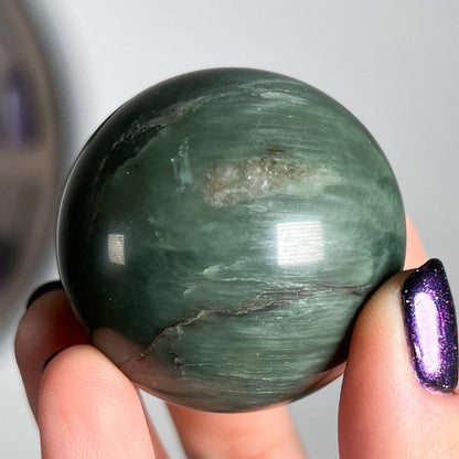 Green Seraphinite Sphere