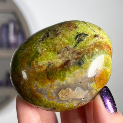 Green Opal Palm Stones