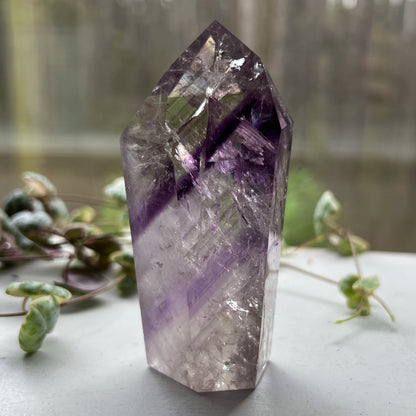 Brazilian Phantom Amethyst Tower