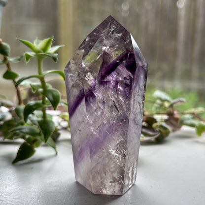 Brazilian Phantom Amethyst Tower