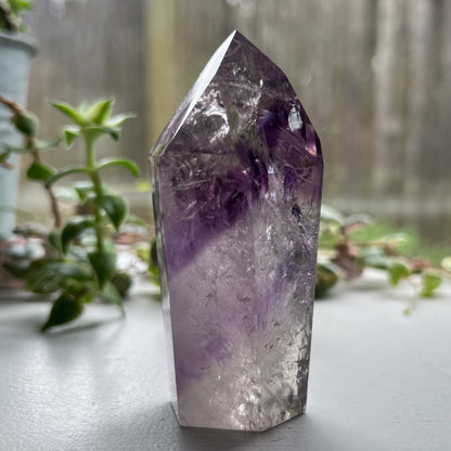 Brazilian Phantom Amethyst Tower