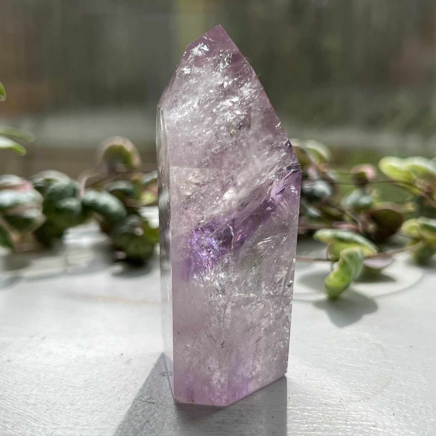 Brazilian Phantom Amethyst Tower