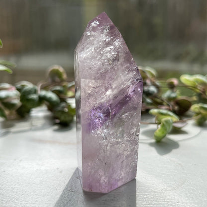 Brazilian Phantom Amethyst Tower