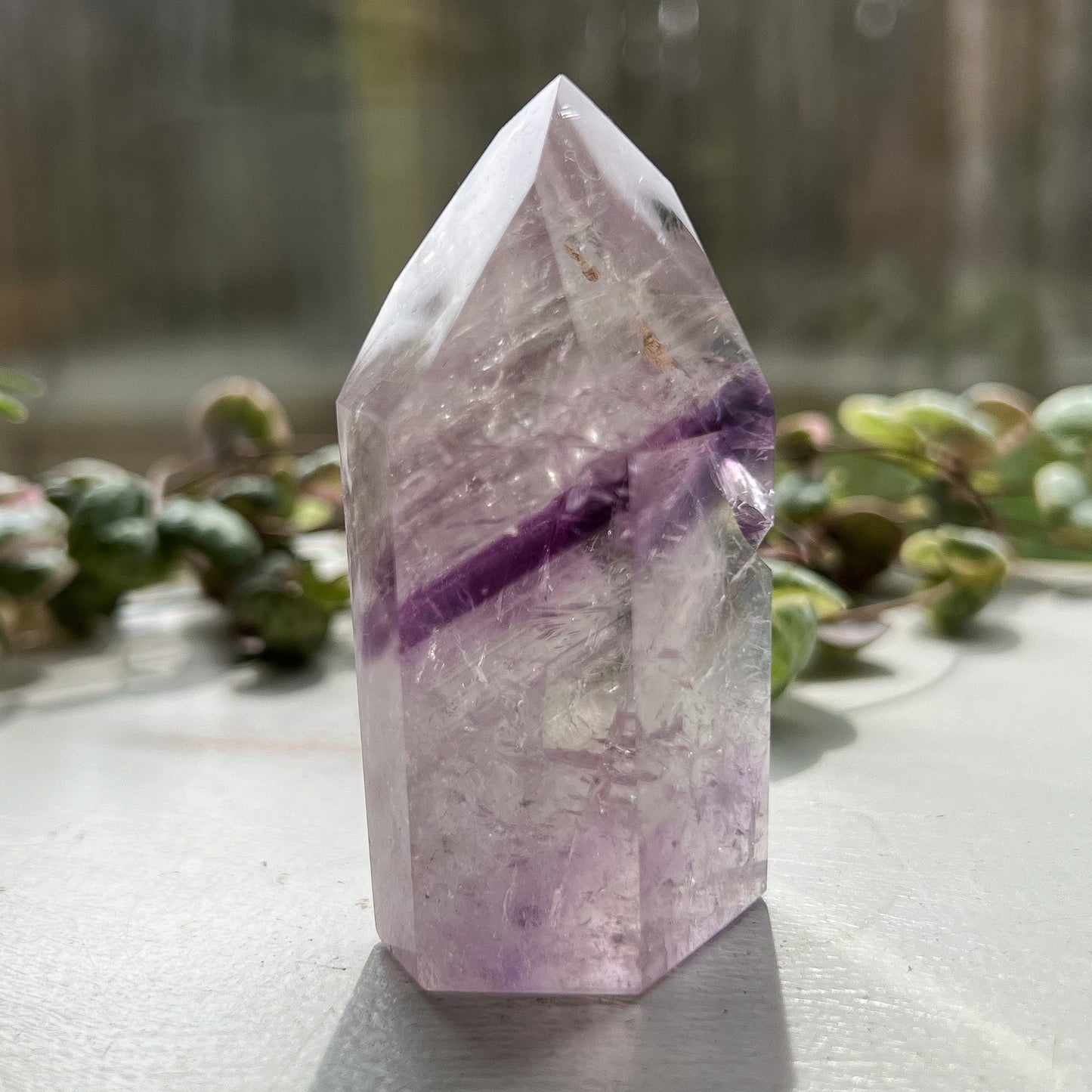 Brazilian Phantom Amethyst Tower
