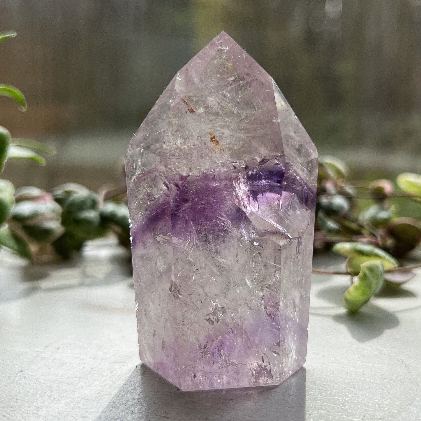 Brazilian Phantom Amethyst Tower