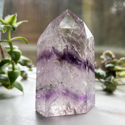 Brazilian Phantom Amethyst Tower