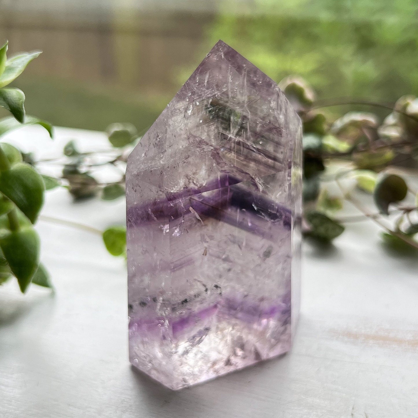 Brazilian Phantom Amethyst Tower