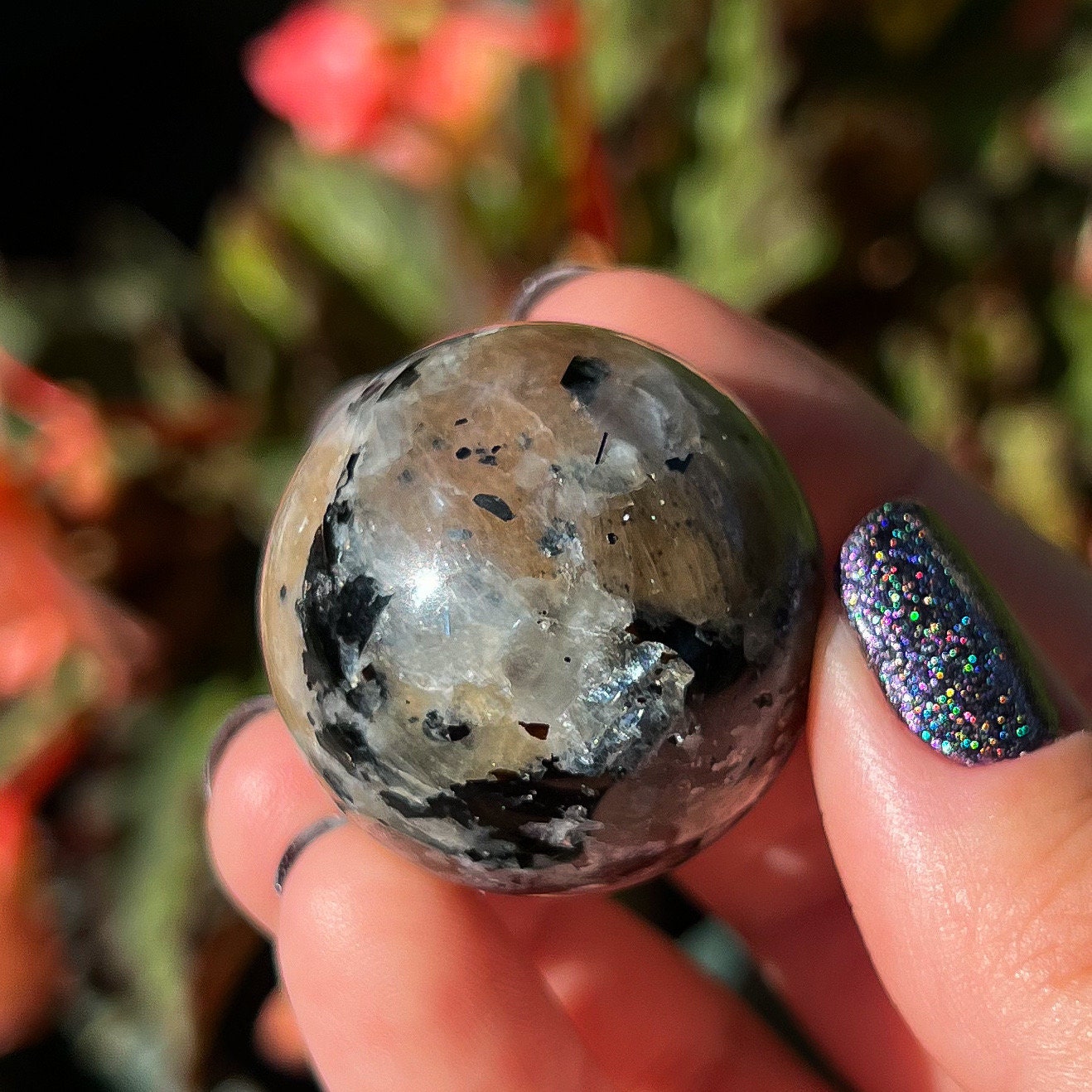 Arusha Confetti Sunstone Sphere