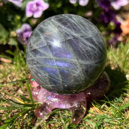 Purple Pink Labradorite Sphere