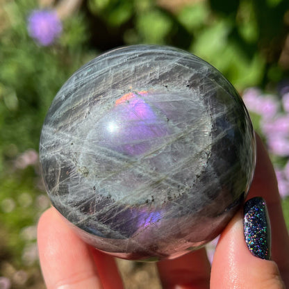 Purple Pink Labradorite Sphere