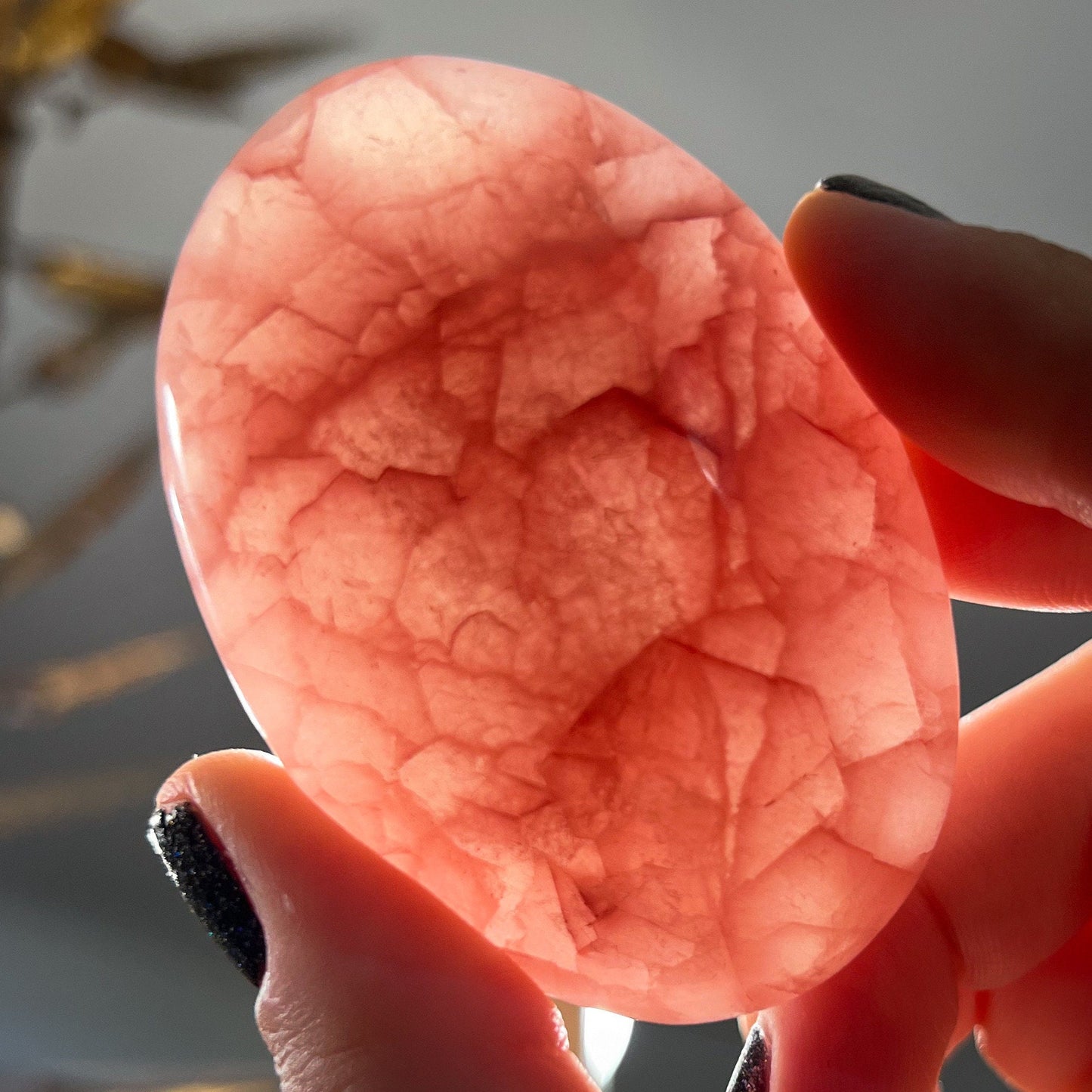 Rose Pink Calcite Palm Stones