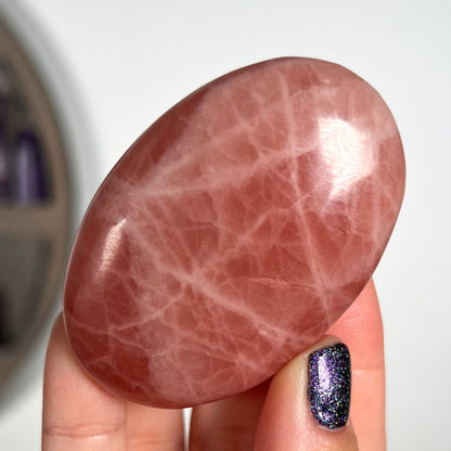 Rose Pink Calcite Palm Stones