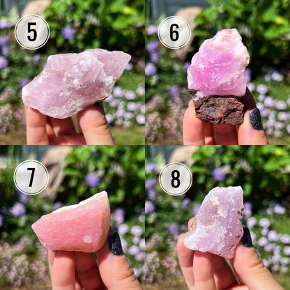 Raw Pink Aragonite Specimens