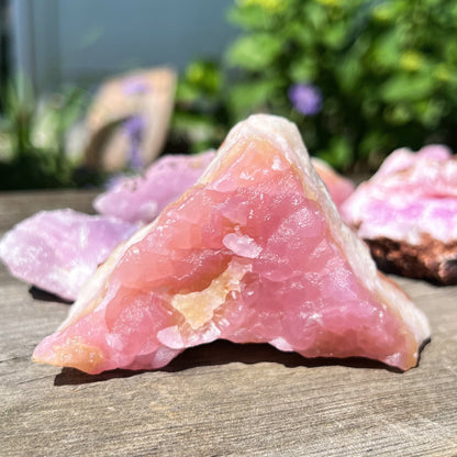Raw Pink Aragonite Specimens