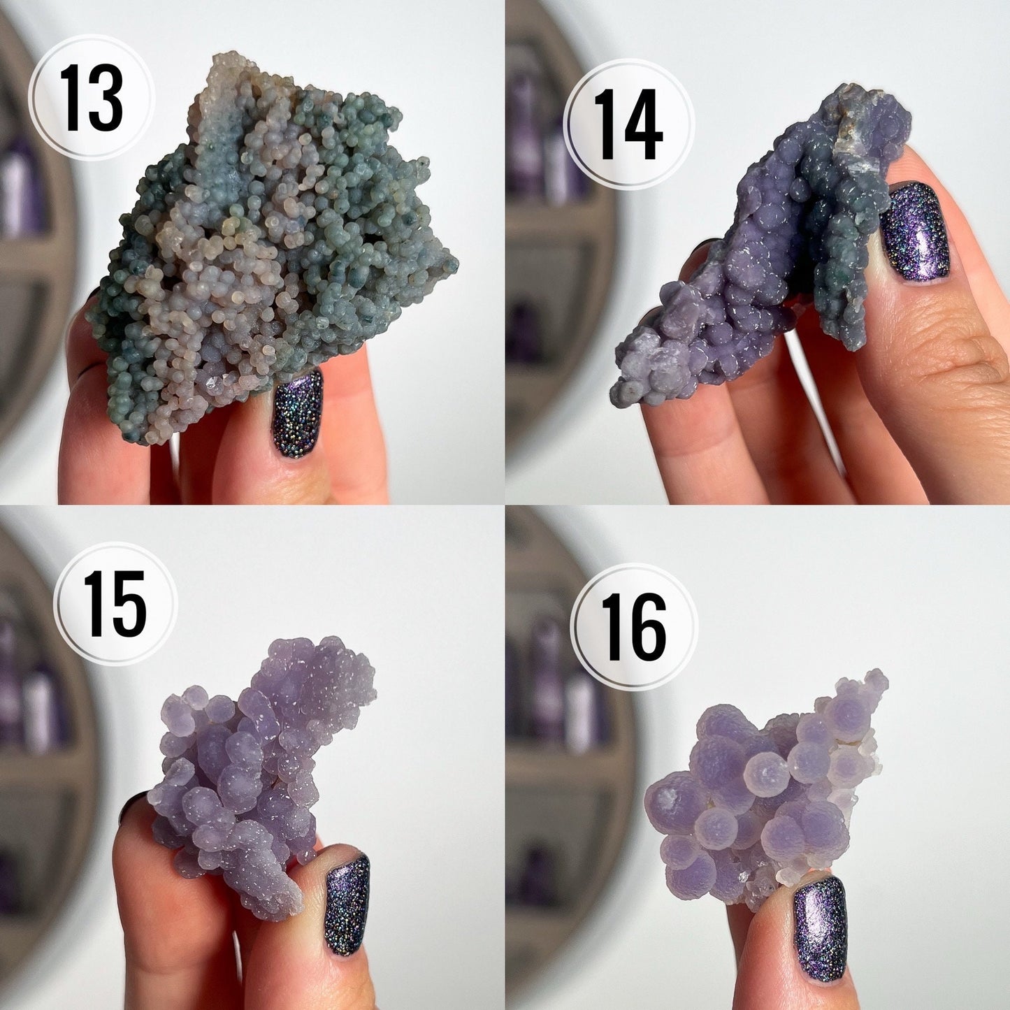 Grape Agate Crystal Specimen