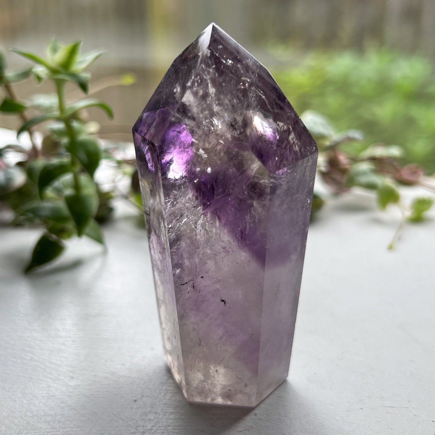 Brazilian Phantom Amethyst Tower