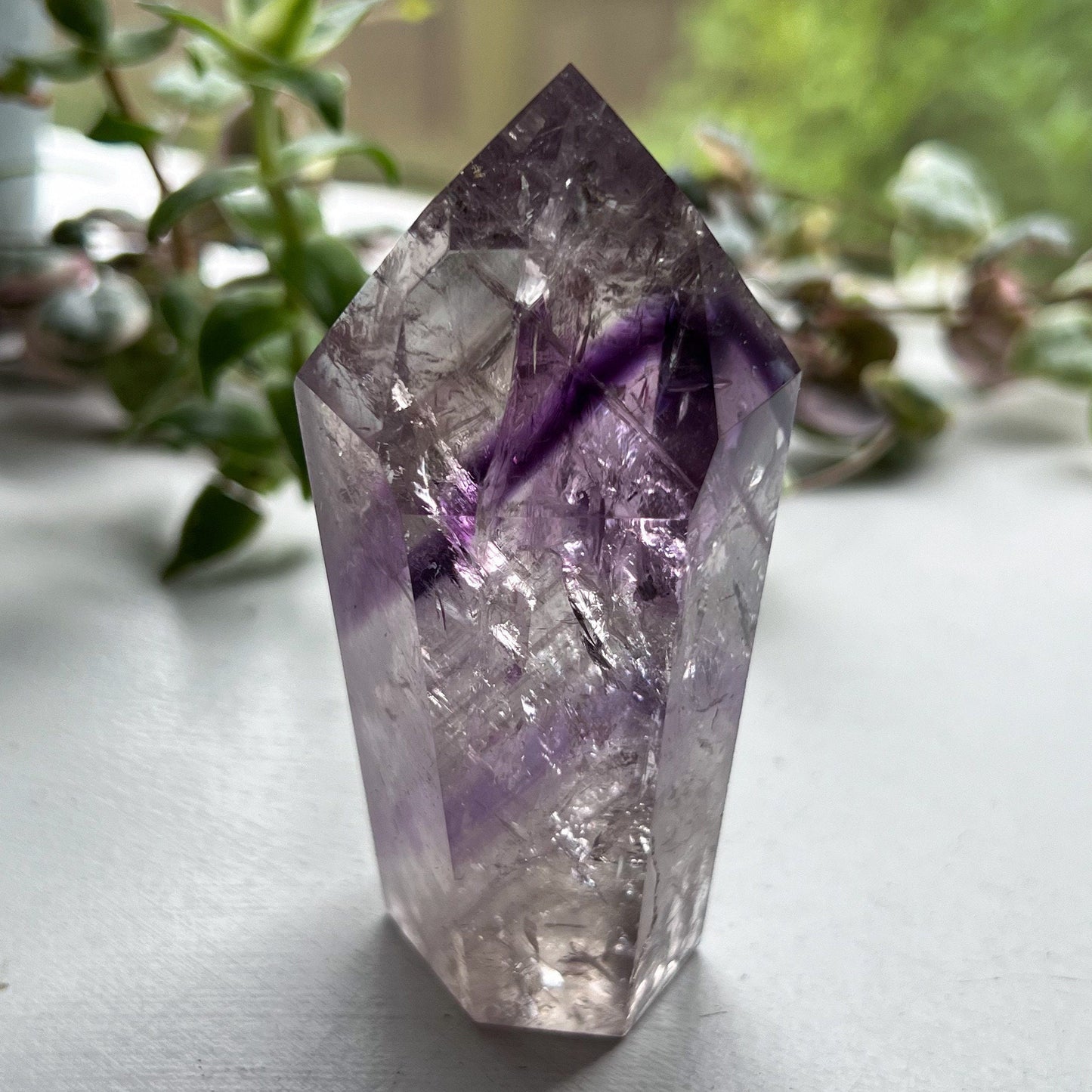 Brazilian Phantom Amethyst Tower