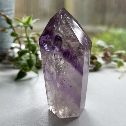 Brazilian Phantom Amethyst Tower