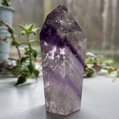Brazilian Phantom Amethyst Tower