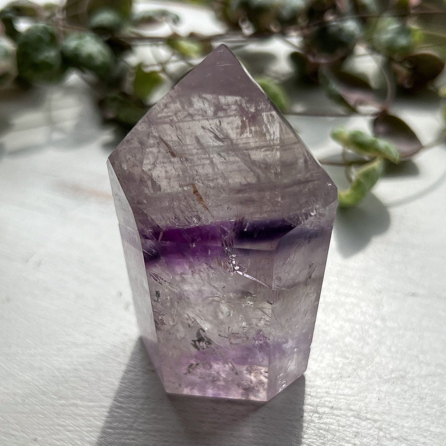 Brazilian Phantom Amethyst Tower