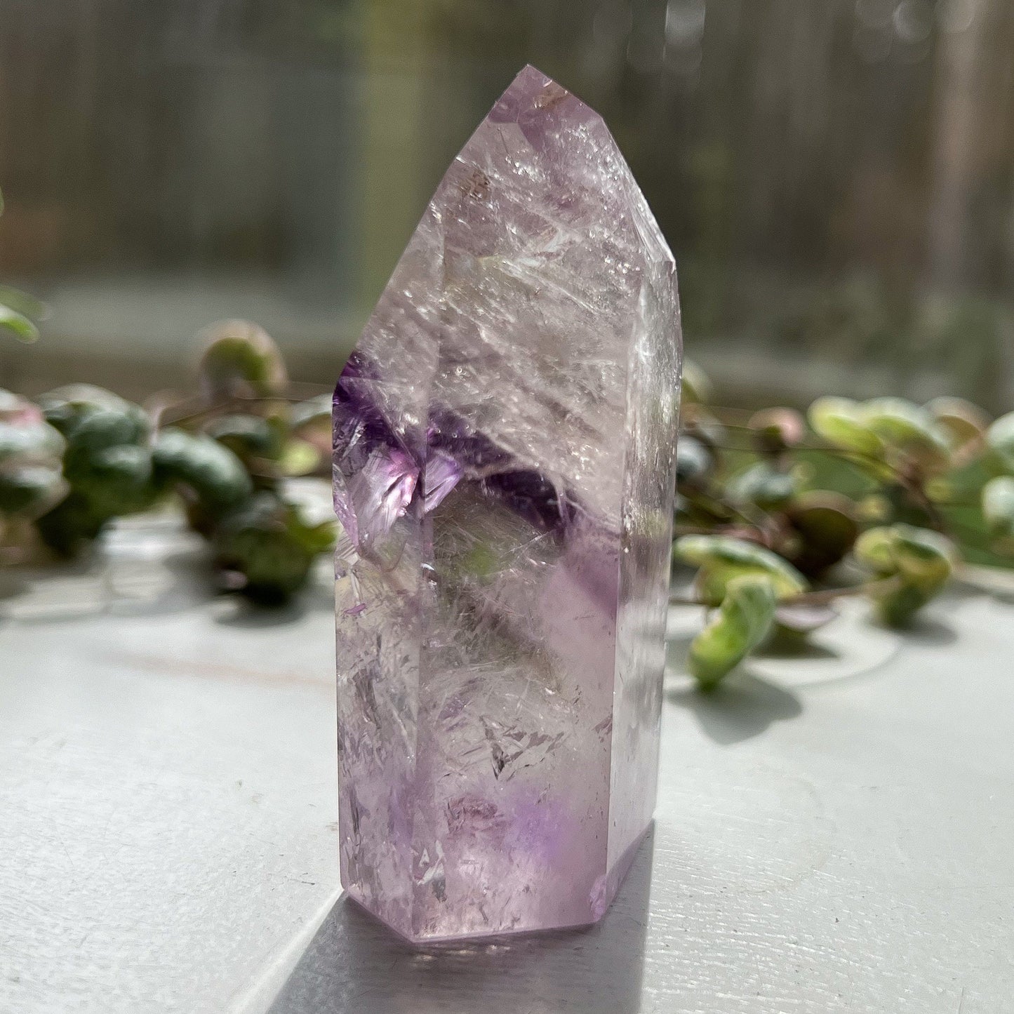 Brazilian Phantom Amethyst Tower