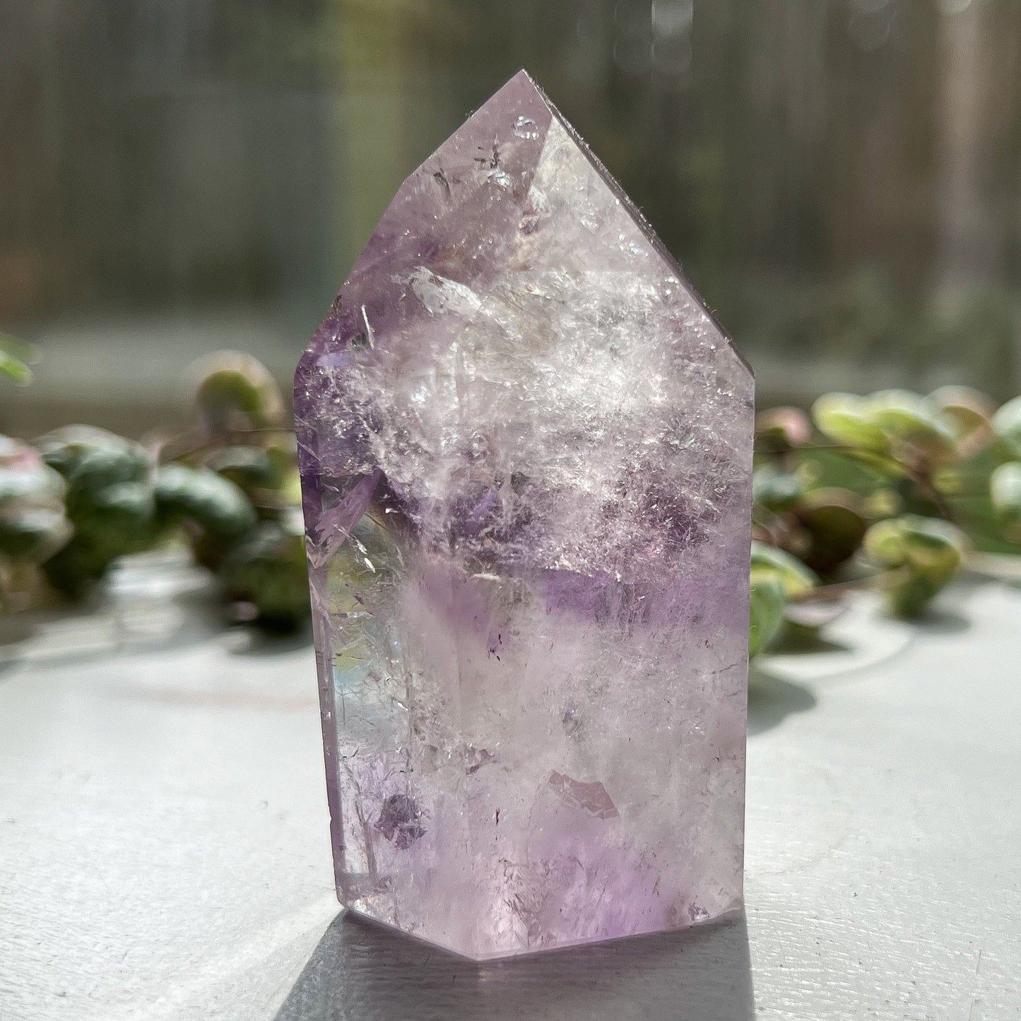 Brazilian Phantom Amethyst Tower