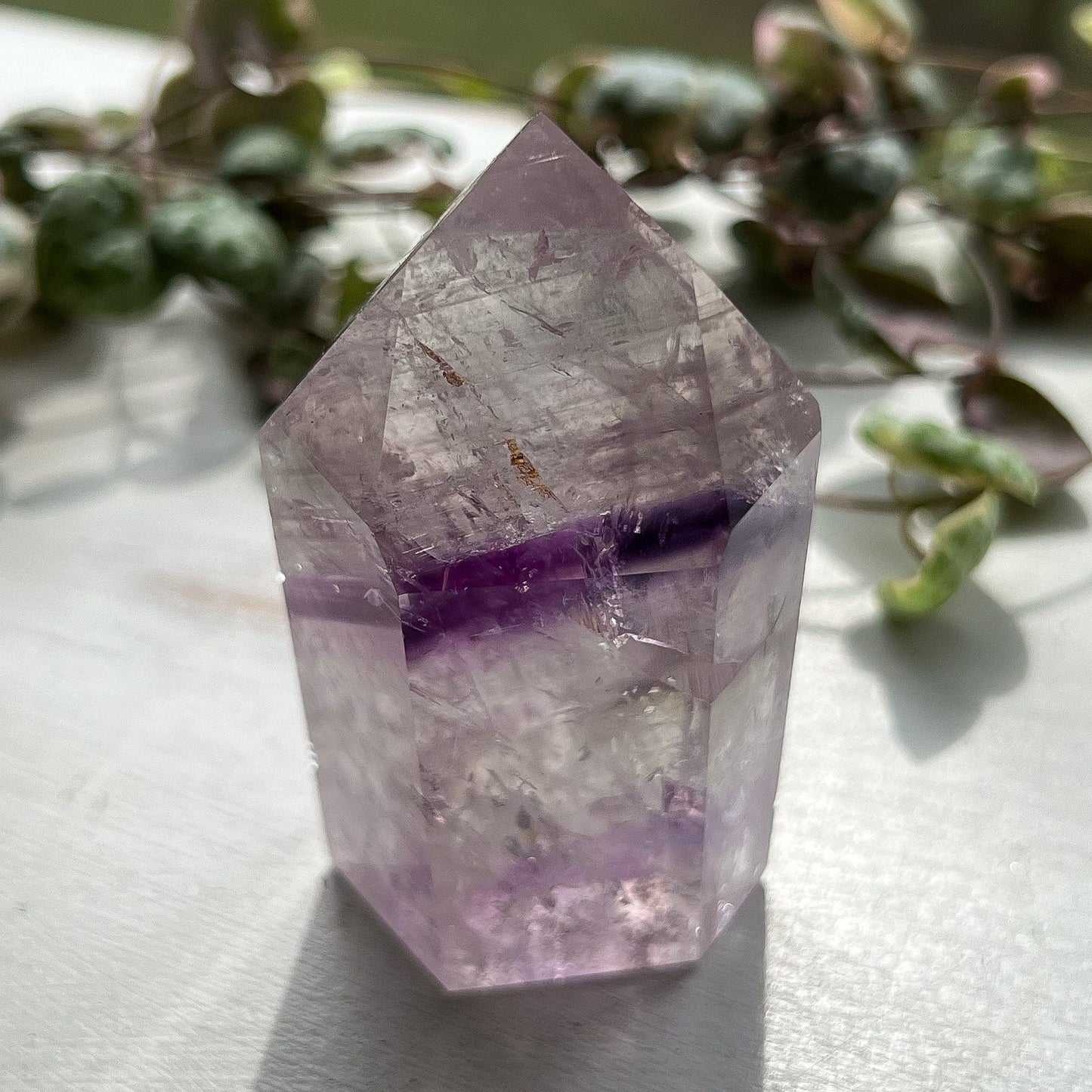 Brazilian Phantom Amethyst Tower