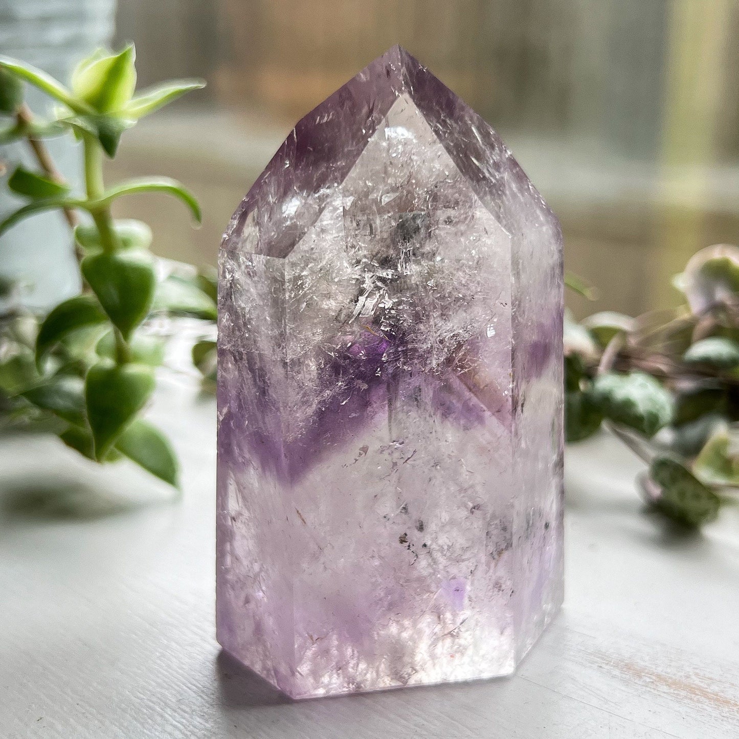 Brazilian Phantom Amethyst Tower