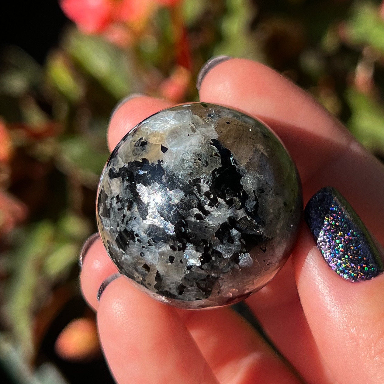 Arusha Confetti Sunstone Sphere