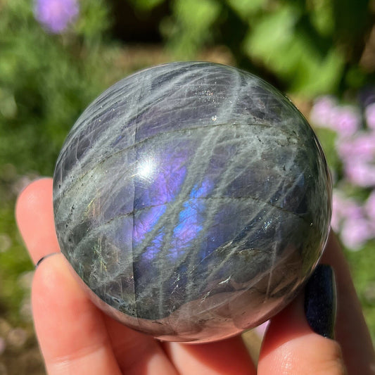 Purple Pink Labradorite Sphere