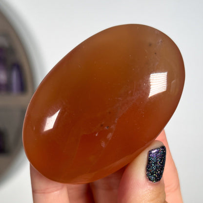 Honey Calcite Palm Stones