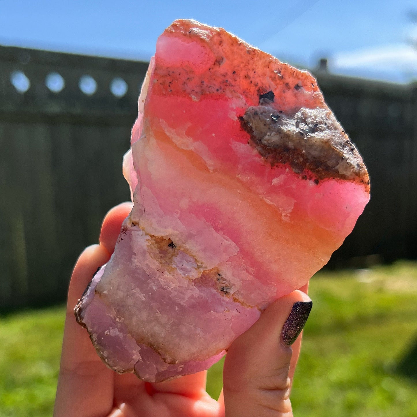 Raw Pink Aragonite Specimens