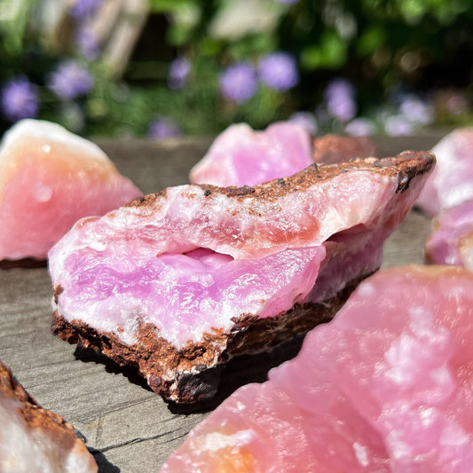 Raw Pink Aragonite Specimens