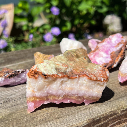 Raw Pink Aragonite Specimens