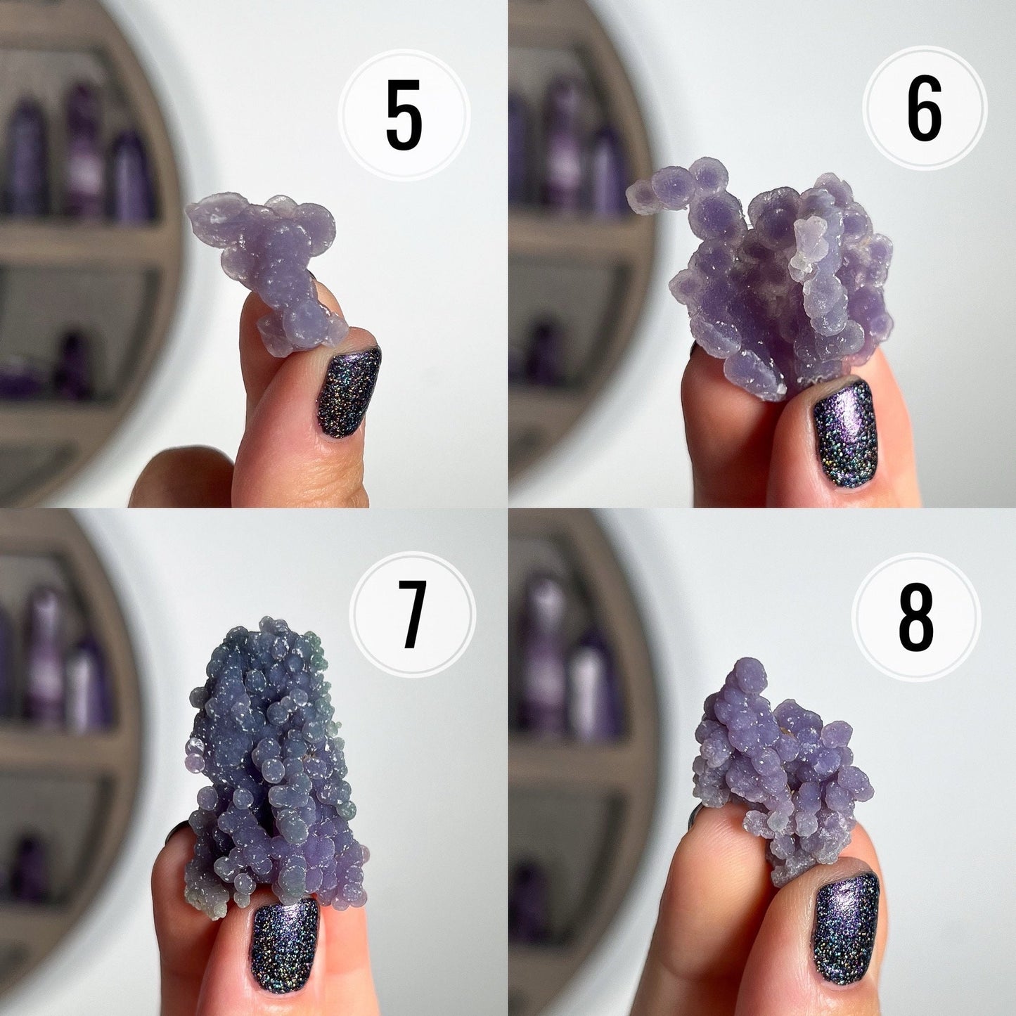 Grape Agate Crystal Specimen