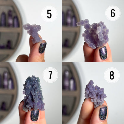 Grape Agate Crystal Specimen