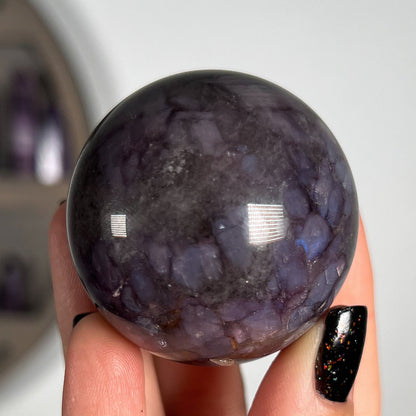 Gem Grade Lepidolite Sphere