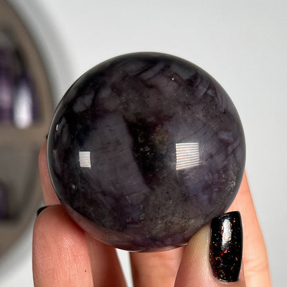 Gem Grade Lepidolite Sphere