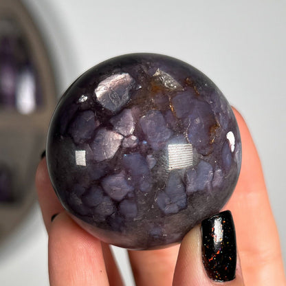 Gem Grade Lepidolite Sphere