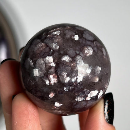 Gem Grade Lepidolite Sphere