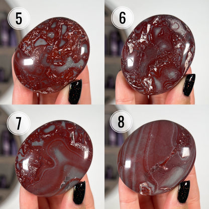 Rosetta Jasper Palm Stones