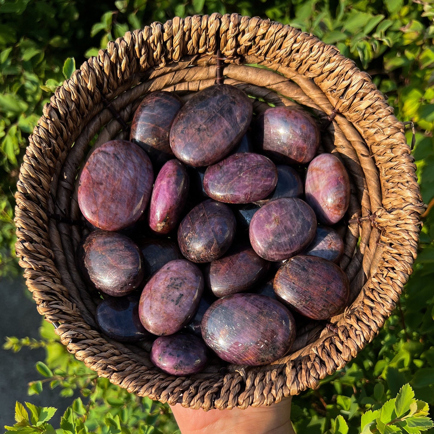 Ruby Corundum Pocket Stone